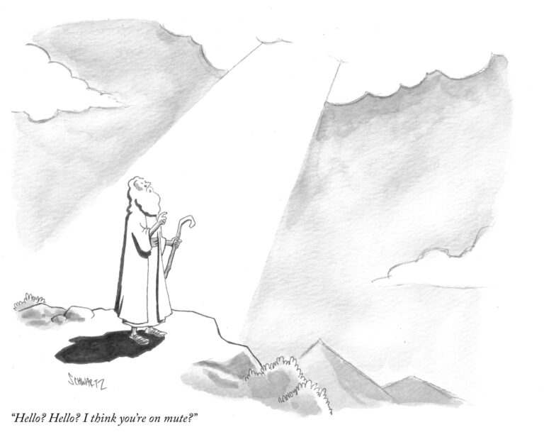 moses looking figure looking into the heavens saying